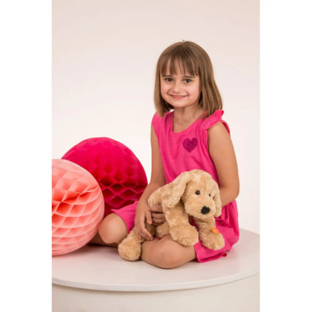 Teddy Hermann Schlenkerhund, beige, 40 cm