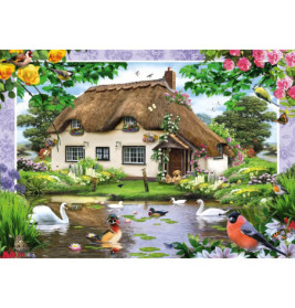 Schmidt Spiele 58974 Puzzle Romantisches Landhaus 500 Teile