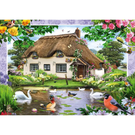 Schmidt Spiele 58974 Puzzle Romantisches Landhaus 500 Teile