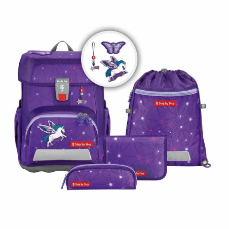 CLOUD Schulranzen-Set Dreamy Pegasus Shadow , 5-teilig