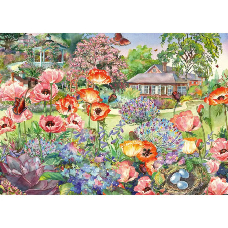 Schmidt Spiele 58975 Puzzle Blühender Garten 1000 Teile