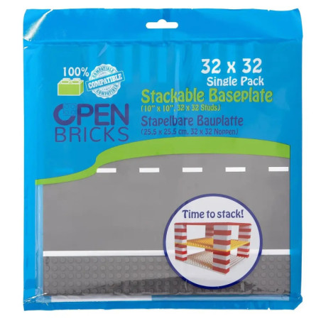 Open Bricks Streetplate 32x32 straight, 1 Stück