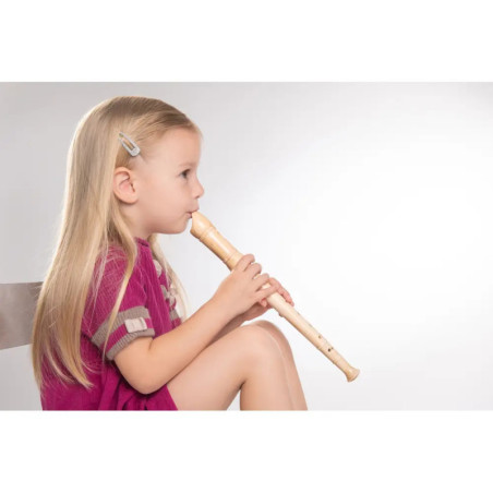 Boogie Bee Blockflöte Holz Barock, 32 cm