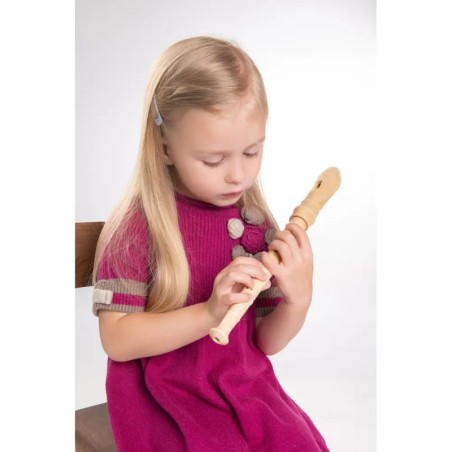 Boogie Bee Blockflöte Holz Barock, 32 cm