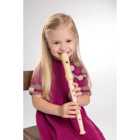 Boogie Bee Blockflöte Holz Barock, 32 cm