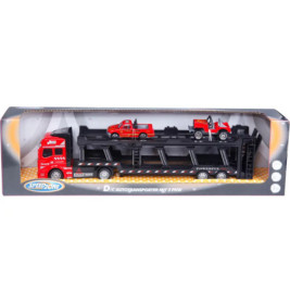 Speedzone D/C Autotransporter mit 2 PKW, 3-fach sortiert