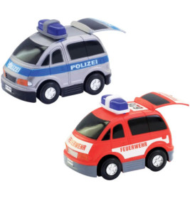 Speedzone Einsatzfahrzeug mit Licht, bump & go, sortiert