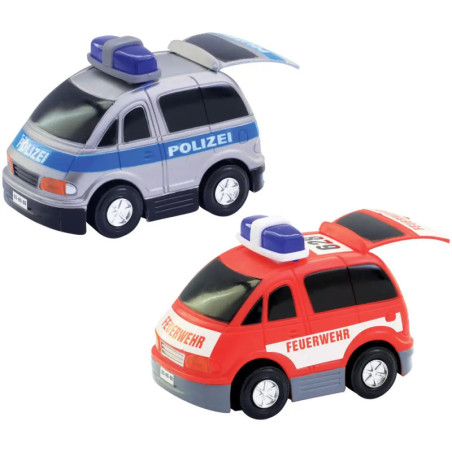 Speedzone Einsatzfahrzeug mit Licht, bump & go, sortiert