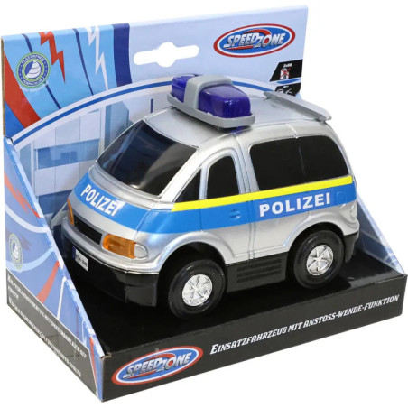 Speedzone Einsatzfahrzeug mit Licht, bump & go, sortiert