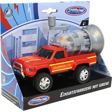 Speedzone Einsatzfahrzeug mit Sirene, Friktion, 15 cm, sortiert Speedzone Einsatzfahrzeug mit Sirene, Friktion, 15 cm, sortiert