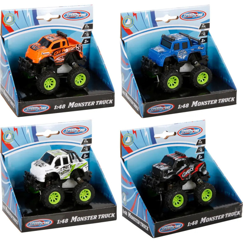 Speedzone D/C Monstertruck, 1:48, 4-fach sortiert