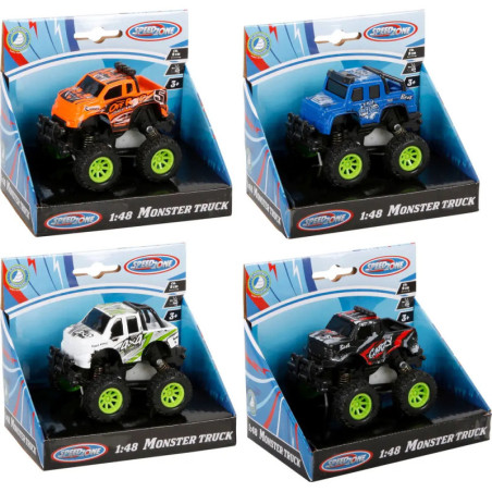 Speedzone D/C Monstertruck, 1:48, 4-fach sortiert