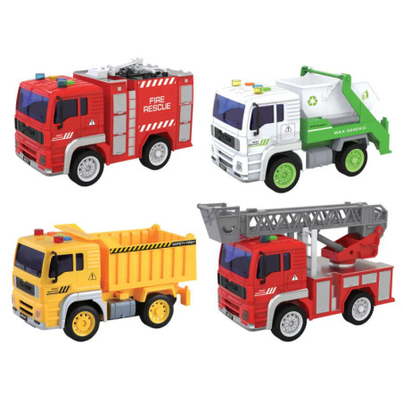 Speedzone Einsatz LKW mit Licht und Sound, Friktion, 3-fach sortiert