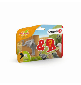 schleich® Wild Life Puzzlemals Serie 1, sortiert