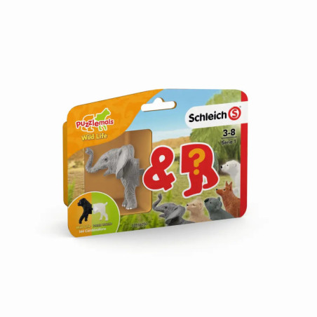 schleich® Wild Life Puzzlemals Serie 1, sortiert