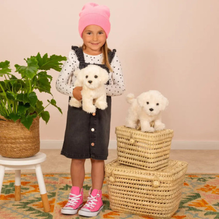 Teddy Hermann Malteser stehend 23 cm