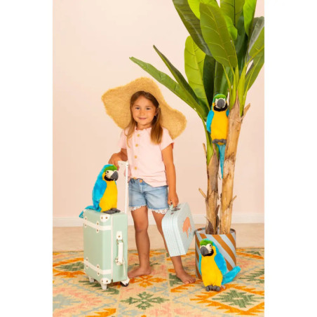 Teddy Hermann Papagei Gelbbrustara 26 cm