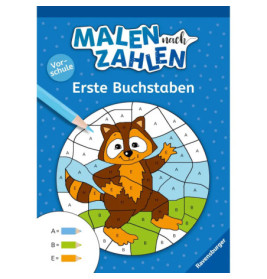 Ravenburger 48976 Malen nach Zahlen, Vorschule: Erste Buchstaben Kreativität