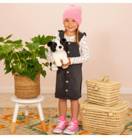 Teddy Hermann Border Collie Welpe sitzend 25 cm