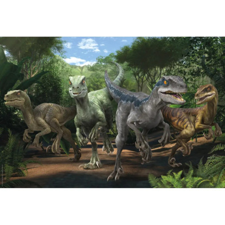 Schmidt Spiele 56436 Puzzle Jurassica World Camp Cretaceous Neue Abenteuer Das Velociraptor Rudel 100 Teile
