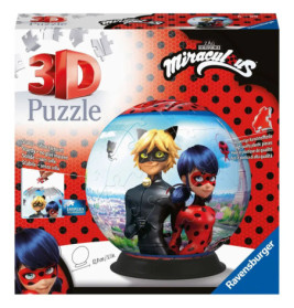 Ravenburger 11167 Puzzle Puzzle-Ball Miraculous 3D 72 Teile