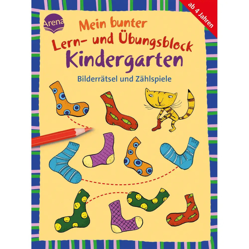 Barnhusen, Friederike: Mein bunter Lern- und Übungsblock Kindergarten – Bilderrätsel und Zählspiele