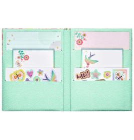 Flowers & Friends Briefpapier-Set