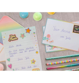 Flowers & Friends Briefpapier-Set