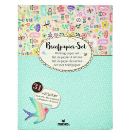 Flowers & Friends Briefpapier-Set