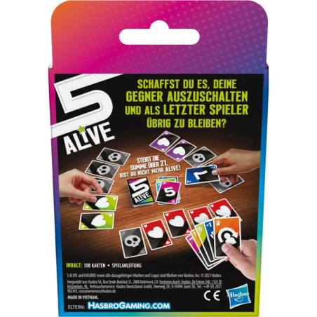 Hasbro F4205100 Five Alive Kartenspiel