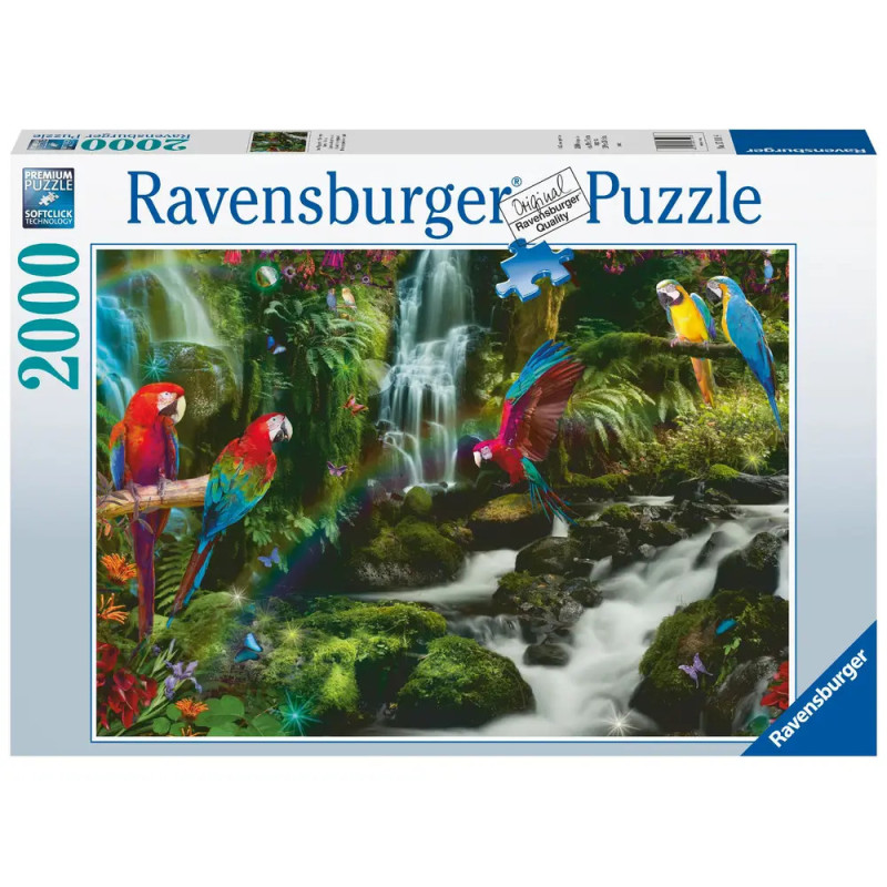 Ravensburger 17111 Puzzle Bunte Papageien im Dschungel 2000 Teile