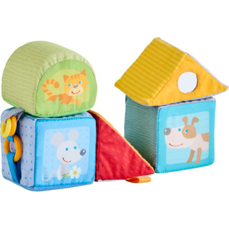 HABA Entdeckerwürfel Tierisch geometrisch HABA Entdeckerwürfel Tierisch geometrisch