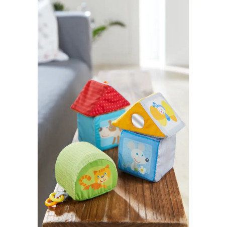 HABA Entdeckerwürfel Tierisch geometrisch HABA Entdeckerwürfel Tierisch geometrisch