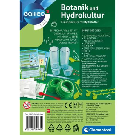 Clementoni Galileo- Botanik und Hydrokultur