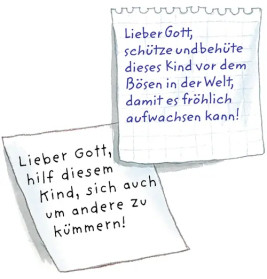 Erkläre mir die Taufe  kleine Himmelsbote