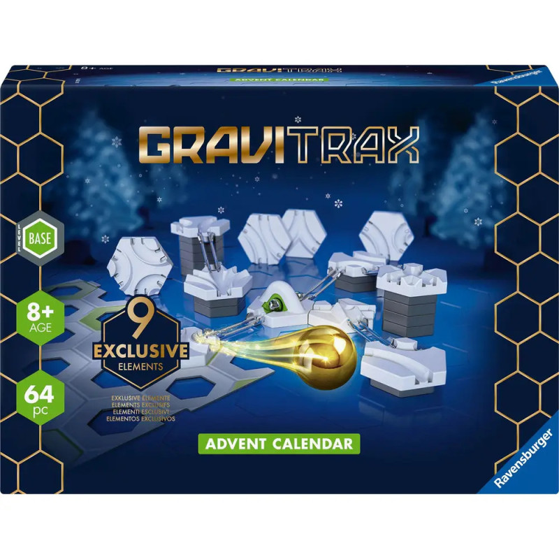 GraviTrax Adventskalender mit 64-teiliger Kugelbahn für Kinder ab 8 Jahren von Ravensburger.