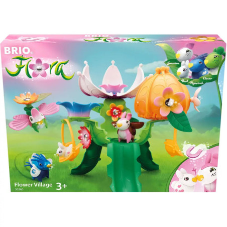BRIO Flora Blumendorf: Buntes Blumenspielzeug und Tierfiguren für Kinder ab 3 Jahren.