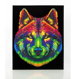 Diamond Painting Neon Wolf