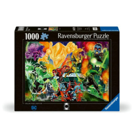 Ravensburger Puzzle mit 1000 Teilen und farbenfrohem Green Lantern-Motiv aus dem DC Comics-Universum.