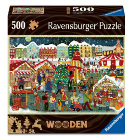 Pz. Frohe Weihnachten 500 T. Wooden