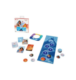 Disney-Brettspiel-Set mit Karten, Spielfiguren, Brett und Figuren aus Moana und Frozen.
