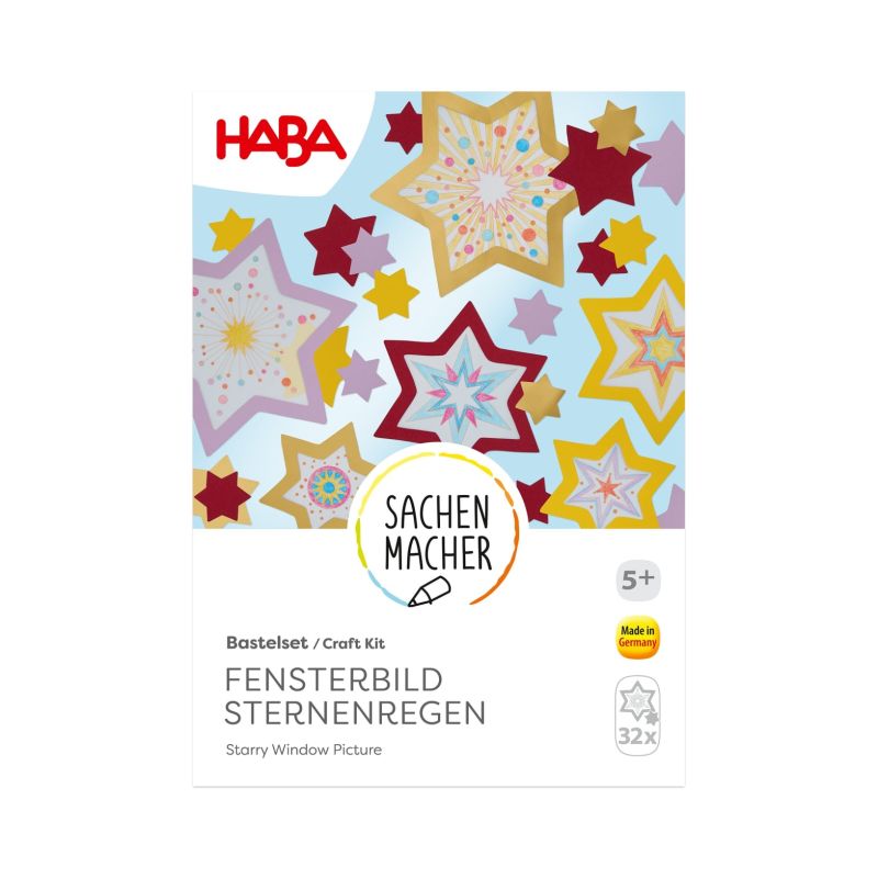 Bastelset - Fensterbild Sternenregen