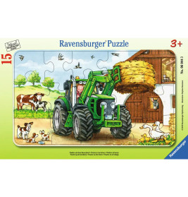 Ravensburger 6044 Puzzle Traktor auf dem Bauernhof 15 Teile