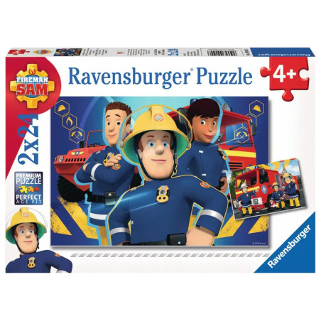 Ravensburger 9042 Puzzle Sam hilft dir in der Not 2 X 24 Teile