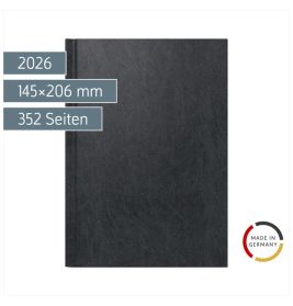 Buchkalender A5 Miradur schwarz 2026