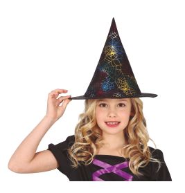 HUT HEXE BUNTES SPINNENNETZ KINDER