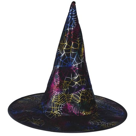 HUT HEXE BUNTES SPINNENNETZ KINDER