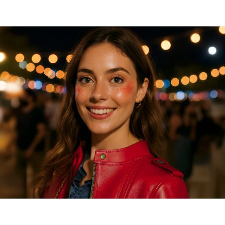 GLITTER MAKE-UP TUBE, 20 CC, ROT