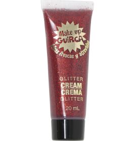GLITTER MAKE-UP TUBE, 20 CC, ROT
