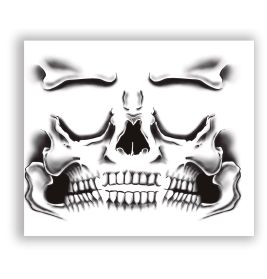 SKELETT KLEBE TATTOO FÜRS GESICHT 30x14cm